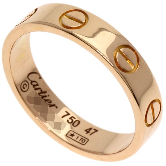 CARTIER 18k Rose Gold Love Ring #47 - Picture 1 of 6